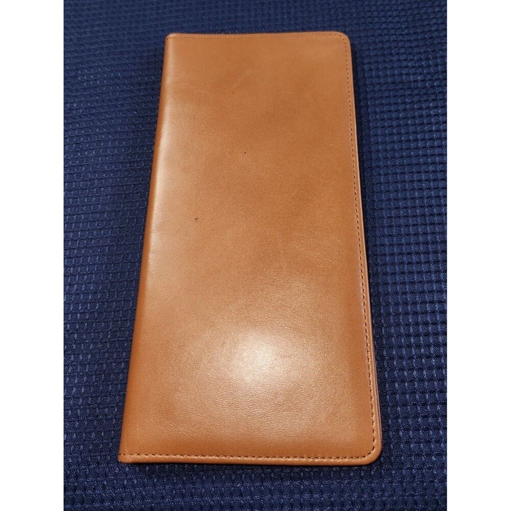 Winn International Cowhide Nappa Leather Slim Travel Organizer.